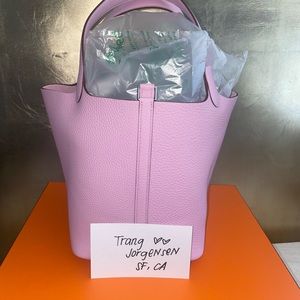Hermes Picotin 22 pink mauve Sylvester.